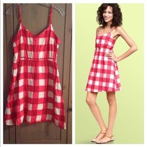 GAP fit & flare gingham sundress